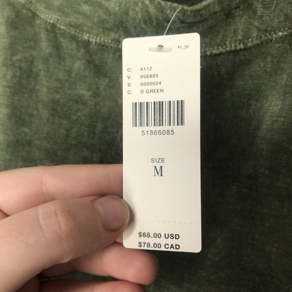 NWT Anthropologie Green Acid Short Sleeve Top - Picture 12 of 16